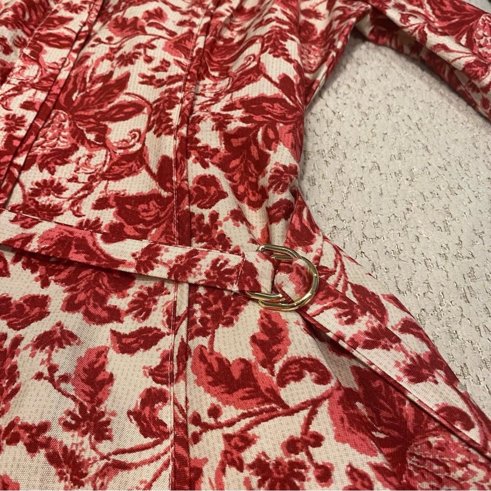 NWT LOFT Red and Cream Sundress - Picture 4 of 6